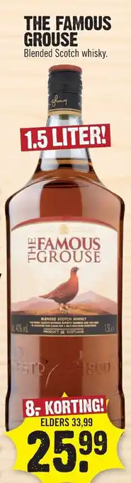 Dirk The Famous Grouse Blenden Scotch Whisky 1.5Liter aanbieding