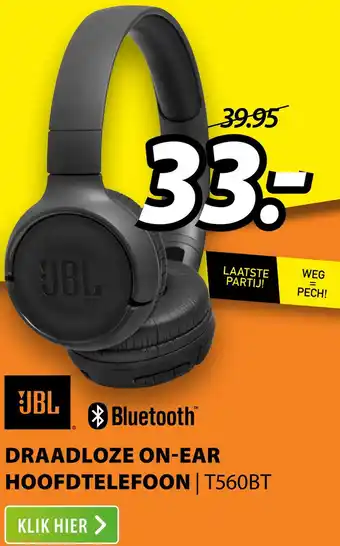 Expert JBL Draadloze on-ear hoofdtelefoon I T560BT aanbieding