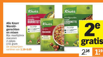 Albert Heijn Alle knorr wereld- gerechten en mixen aanbieding