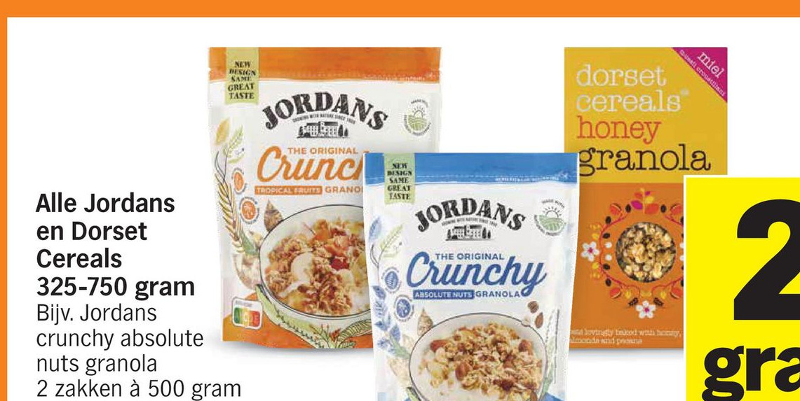 Alle jordans en dorset cereals aanbieding bij Albert Heijn