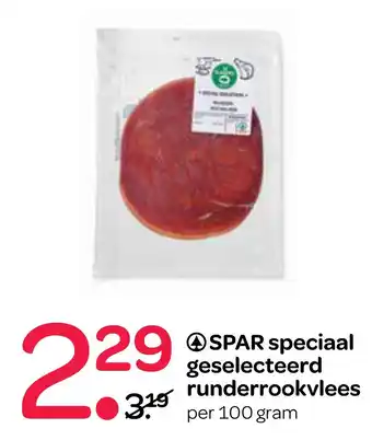 Spar Spar speciaal geselecteerd runderrookvlees aanbieding