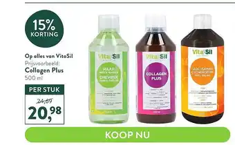 Holland & Barrett Op alles van vitasil : collagen plus 15% korting aanbieding