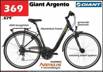 iTEK Giant argento fiets aanbieding