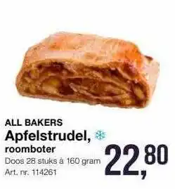 Bidfood All bakers apfelstrudel roomboter aanbieding