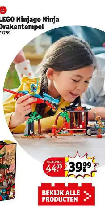 Kruidvat Lego ninjago ninja drakentempel aanbieding