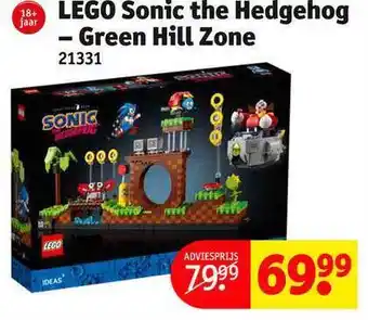 Kruidvat Lego sonic the hedgehog - green hill zone aanbieding