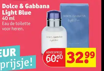 Kruidvat Dolce & gabbana light blue 40 ml aanbieding