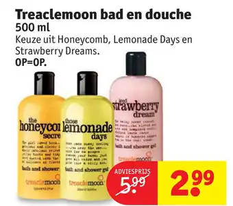 Kruidvat Treaclemoon bad en douche aanbieding