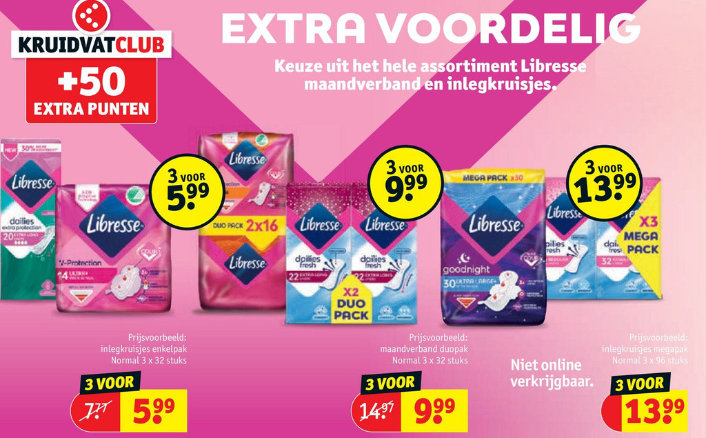 Libresse aanbieding bij Kruidvat