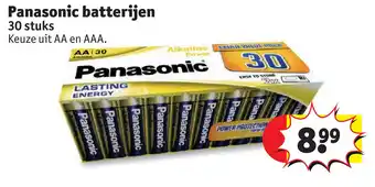 Kruidvat Panasonic batterijen 30 stuks aanbieding