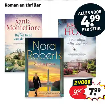 Kruidvat Roman en thriller aanbieding