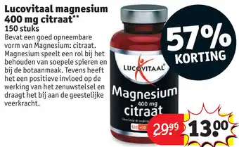 Kruidvat Lucovitaal magnesium 400 mg citraat** aanbieding