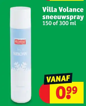 Kruidvat Villa volance sneeuwspray aanbieding