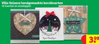 Kruidvat Villa volance handgemaakte kerstkaarten aanbieding