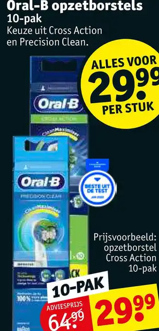 Kruidvat Oral-b opzetborstels aanbieding
