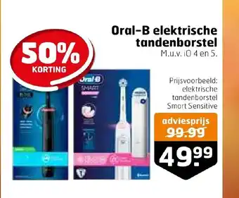 Trekpleister Oral-B elektrische tandenborstel aanbieding