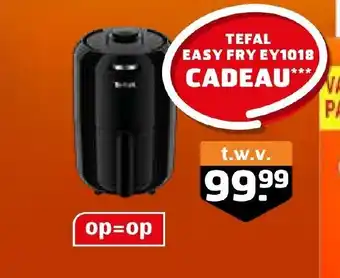 Trekpleister Tefal easy fryey1018 cadeau aanbieding