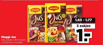 PLUS Maggi Jus 18-29 gram aanbieding