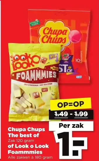 PLUS Chupa Chups The best of Look o Look Foammmies aanbieding