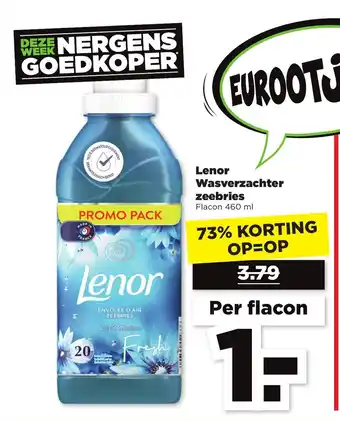 PLUS Lenor Wasverzachter zeebries 460 ml aanbieding