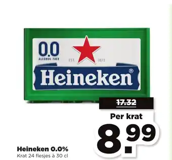 PLUS Heineken 0.0% 30 cl aanbieding