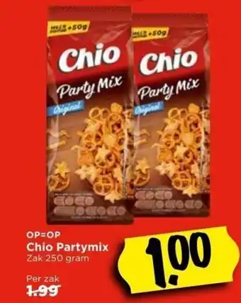 Vomar Voordeelmarkt Chio Partymix 250 gram aanbieding