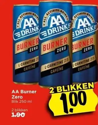 Vomar Voordeelmarkt AA Burner Zero 250 ml aanbieding