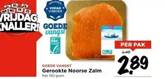 Vomar Voordeelmarkt Goede vangst Gerookte Noorse Zalm 150 gram aanbieding