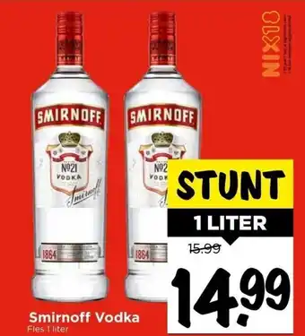 Vomar Voordeelmarkt Smirnoff Vodka 1L aanbieding