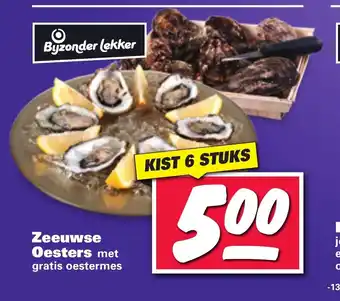 Nettorama Zeeuwse Oesters 6 stuks aanbieding