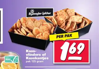 Nettorama Kaasvlinders of Kaaskantjes 125 gram aanbieding