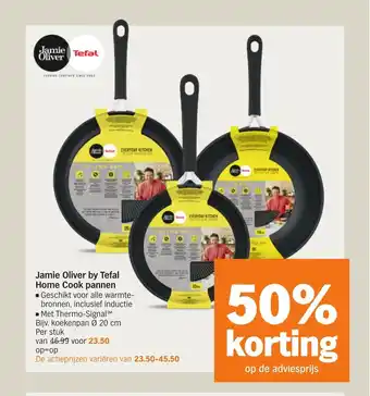 Albert Heijn Jamie Oliver by Tefal Home Cook pannen aanbieding