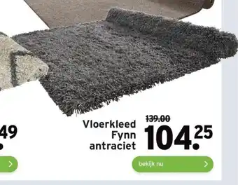 GAMMA Vloerkleed Fynn antraciet aanbieding