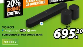 Expert Surround set met sonos beam aanbieding