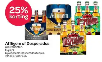 Spar Affligem Of Desperados 25% Korting aanbieding