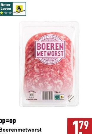 ALDI Boerenmetworst aanbieding