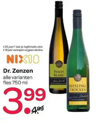 Spar Dr. Zenzen 750ml aanbieding