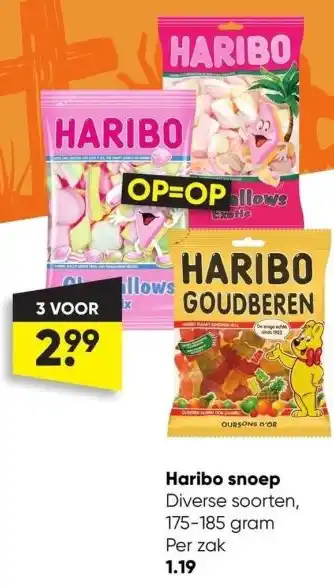 Big Bazar Haribo snoep aanbieding