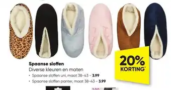 Big Bazar Spaanse sloffen aanbieding