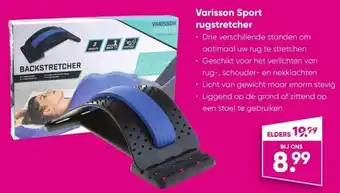 Big Bazar Varisson sport rugstretcher aanbieding