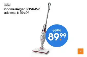 Blokker Stoomreiniger bds1616r adviesprijs 104.99 aanbieding