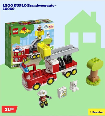 Bol.com Lego duplo brandweerauto - 10969 aanbieding