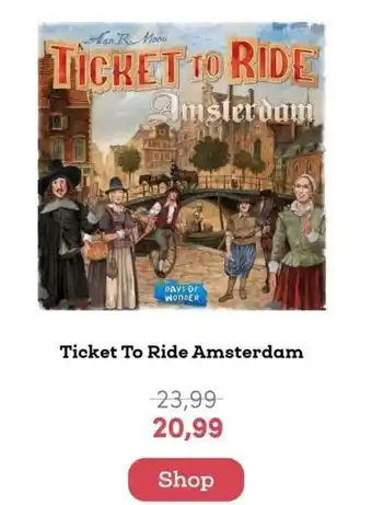 BookSpot Ticket to ride amsterdam aanbieding