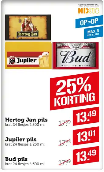 Coop Hertog jan pils aanbieding