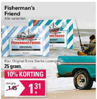 De Online Drogist Fisherman's friend aanbieding