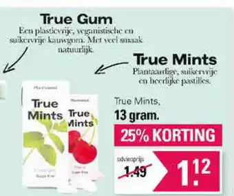 De Online Drogist True gum aanbieding