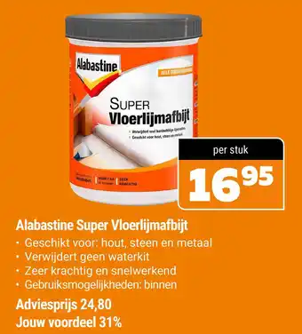 De voordeelmarkt Alabastine super vloerlijmafbijt aanbieding