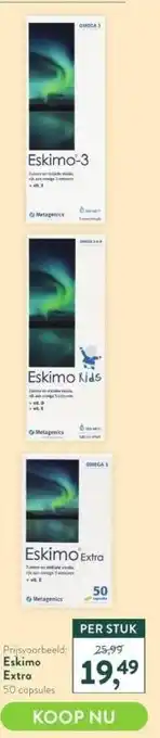 Holland & Barrett Prijsvoorbeeld: eskimo extra aanbieding