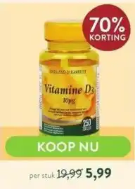 Holland & Barrett Vitamine d3 aanbieding