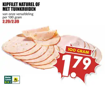 MCD Supermarkt Kipfilet naturel of met tuinkruiden aanbieding